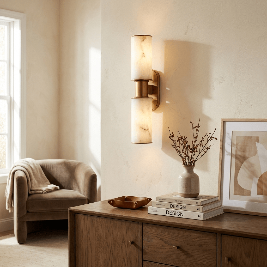 Aria Alabaster Wall Sconce — photo 6