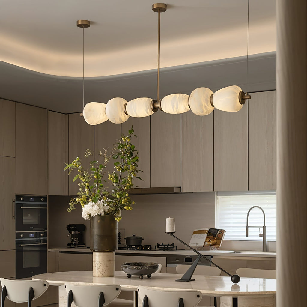 Cascade Alabaster Linear Chandelier — photo 10