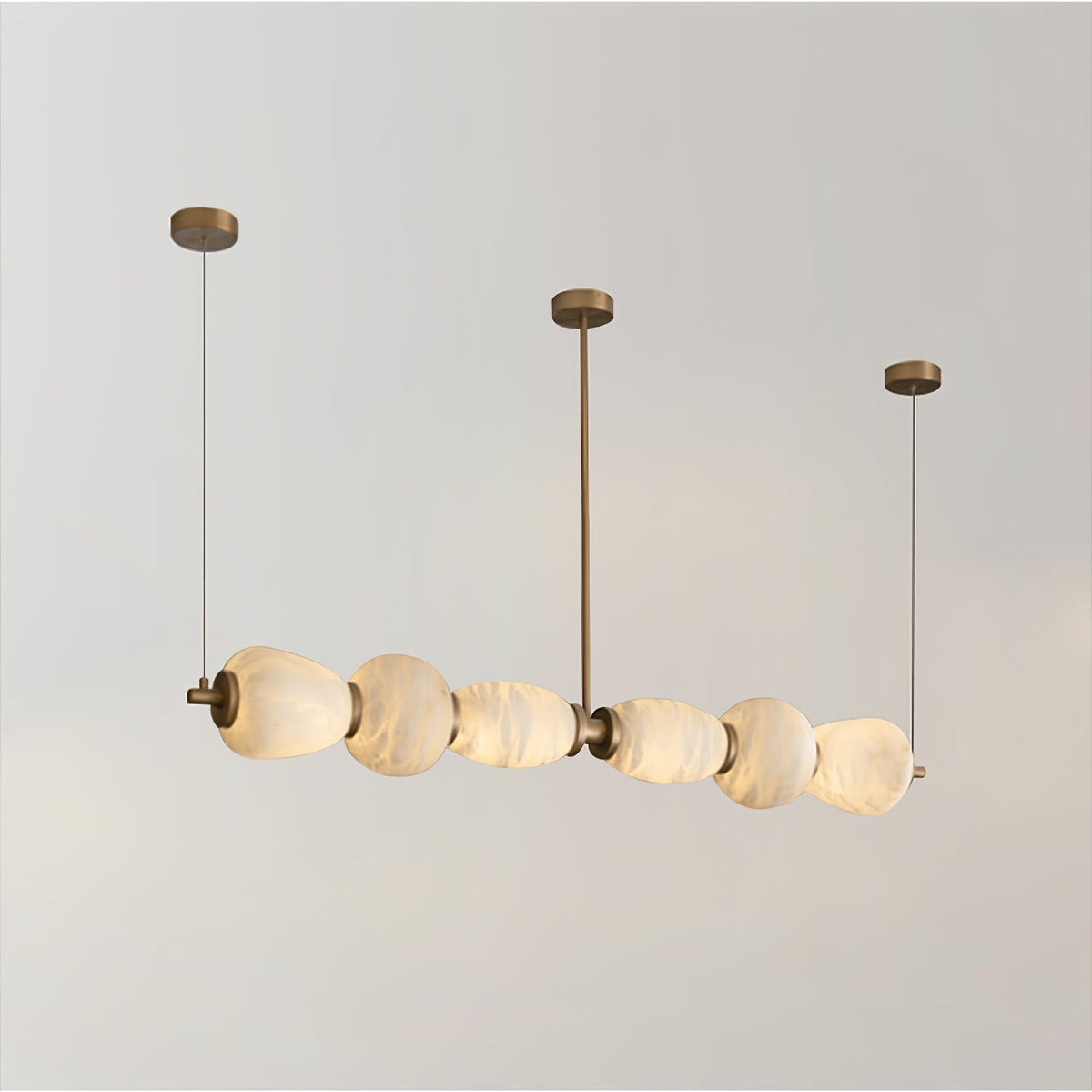 Cascade Alabaster Linear Chandelier — photo 13