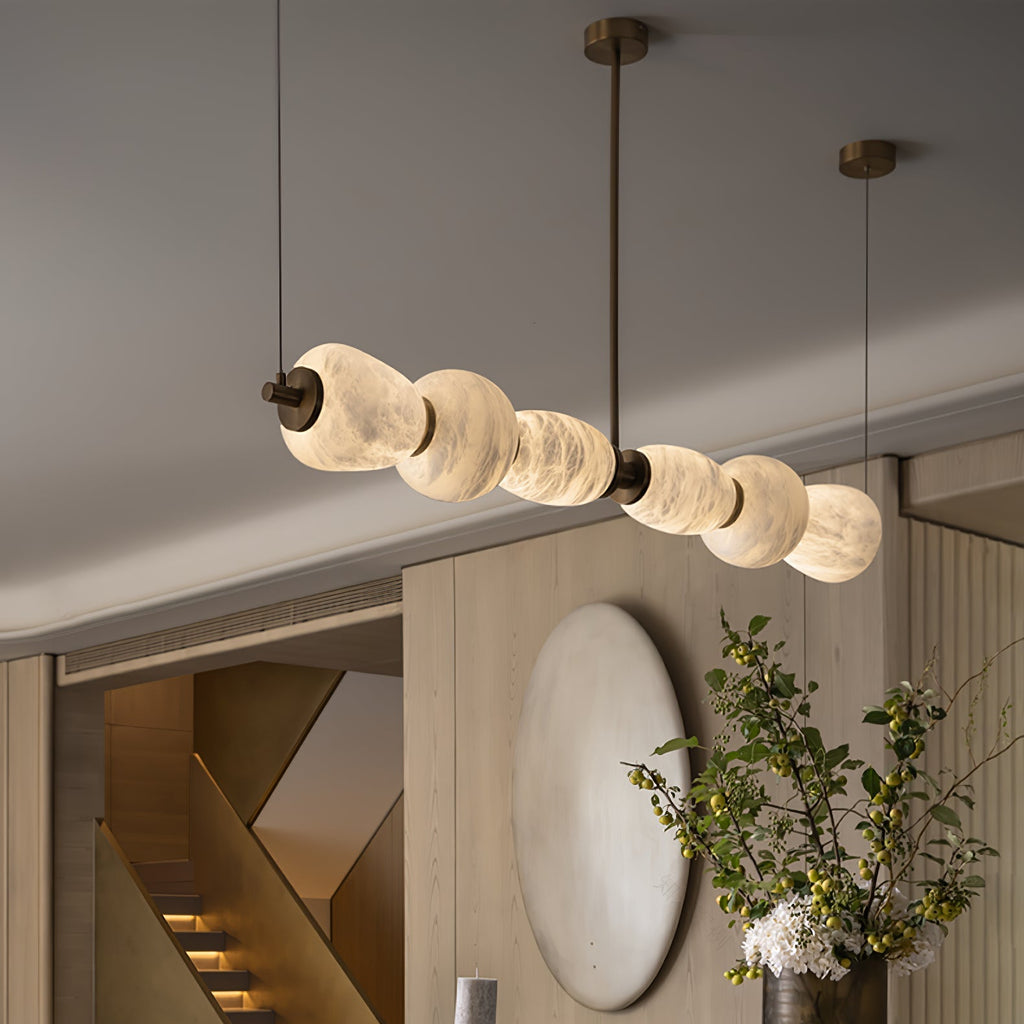 Cascade Alabaster Linear Chandelier — photo 15