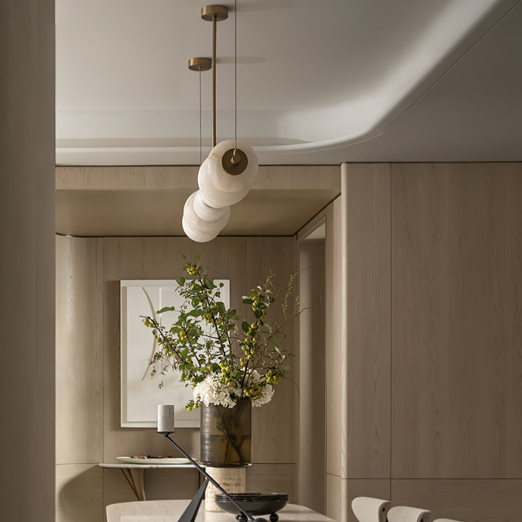 Cascade Alabaster Linear Chandelier — photo 17