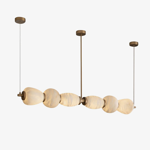 Cascade Alabaster Linear Chandelier — photo 18