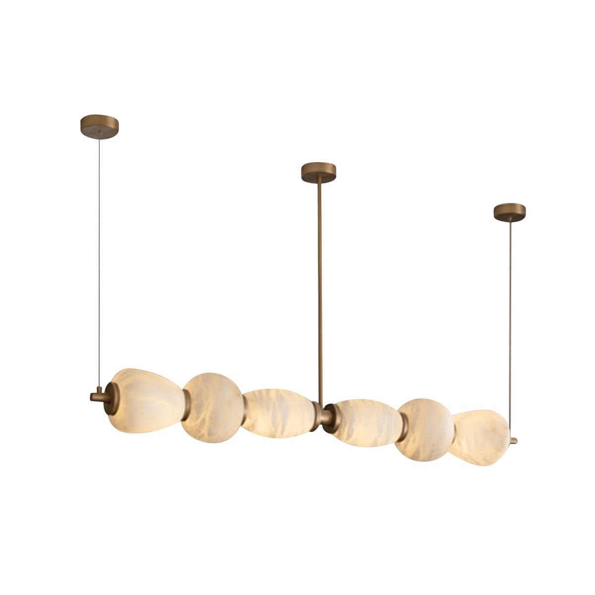 Cascade Alabaster Linear Chandelier — photo 19