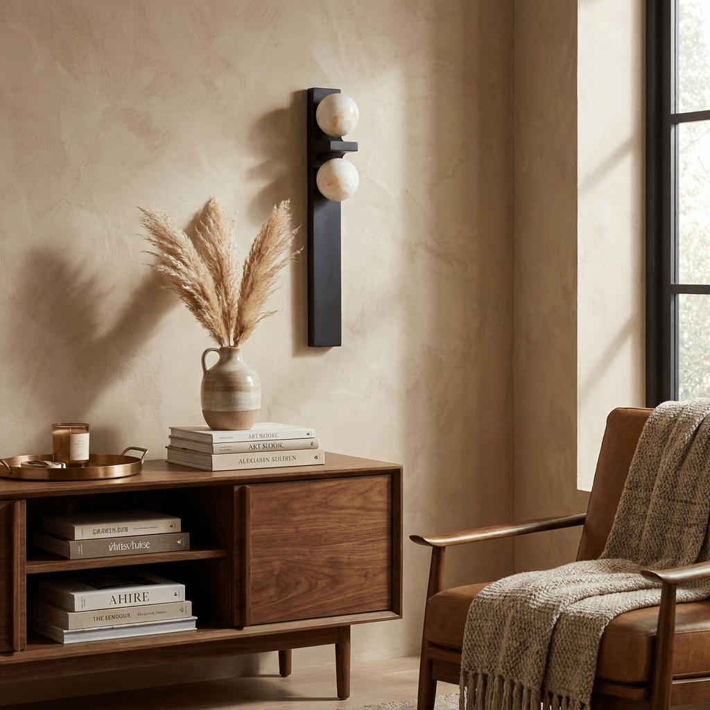 Duet Alabaster Wall Sconce — photo 4