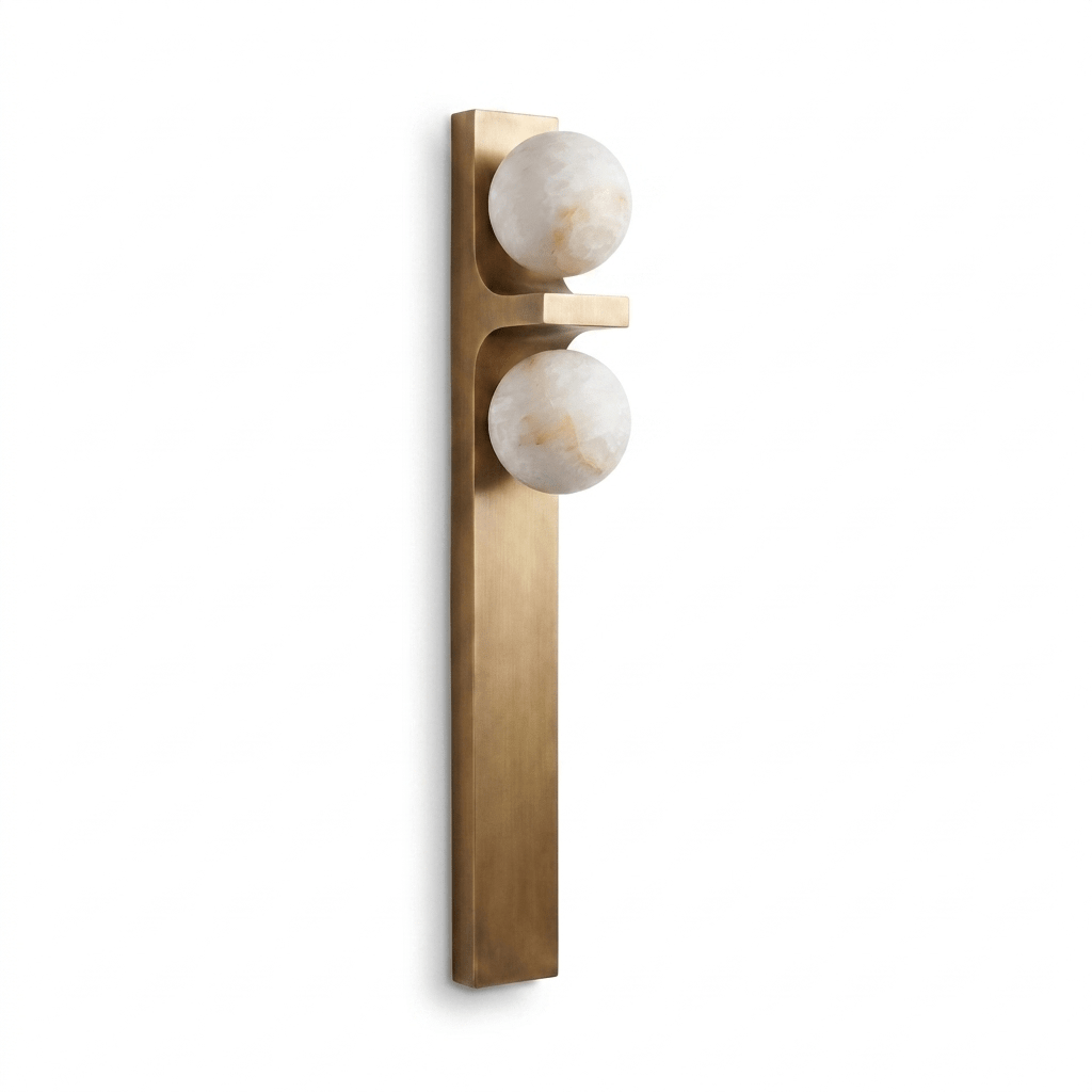 Duet Alabaster Wall Sconce — photo 9