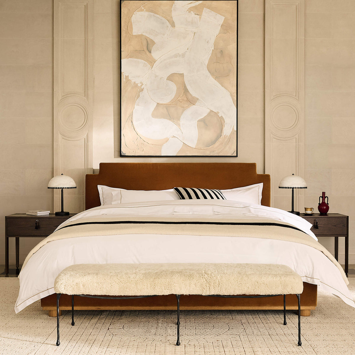 Dusk Alabaster Dome Table Lamp — photo 8