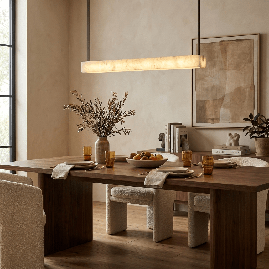 Hailey Alabaster Linear Pendant — photo 6