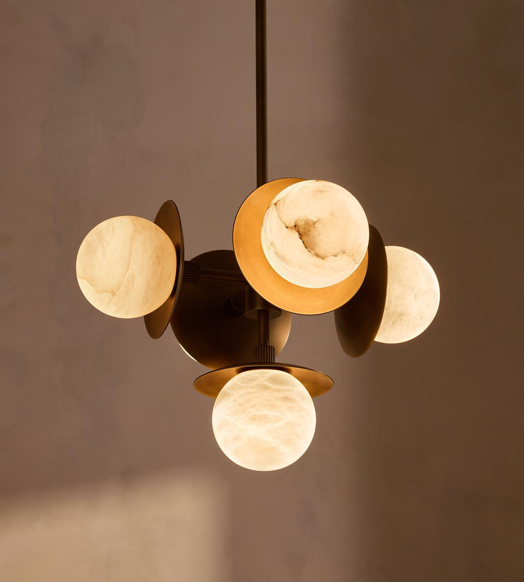 Halo Alabaster Orb Chandelier — photo 3