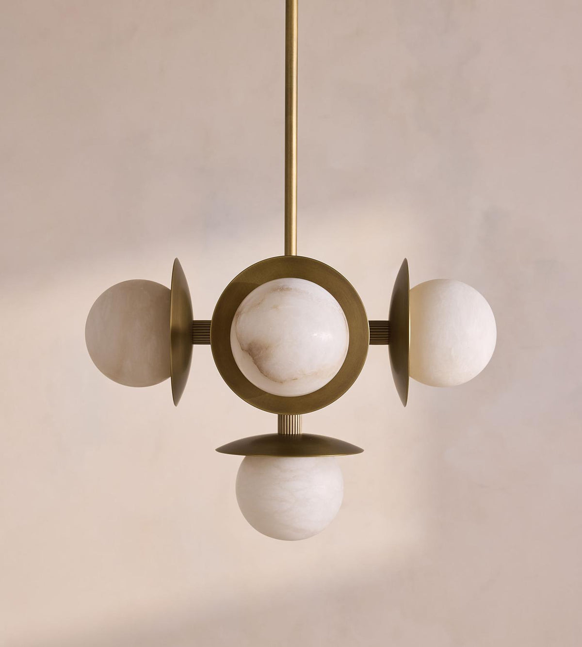 Halo Alabaster Orb Chandelier — photo 8