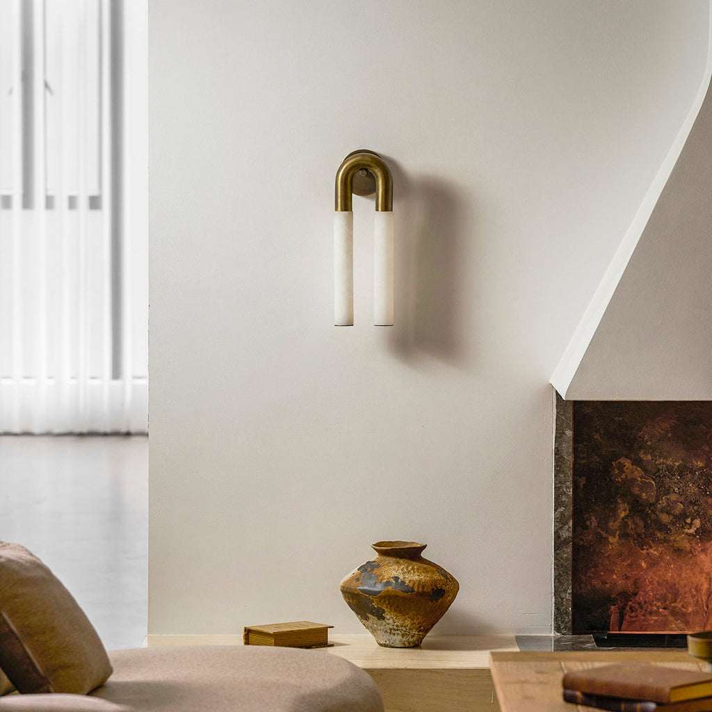 Keystone Alabaster Wall Sconce — photo 14