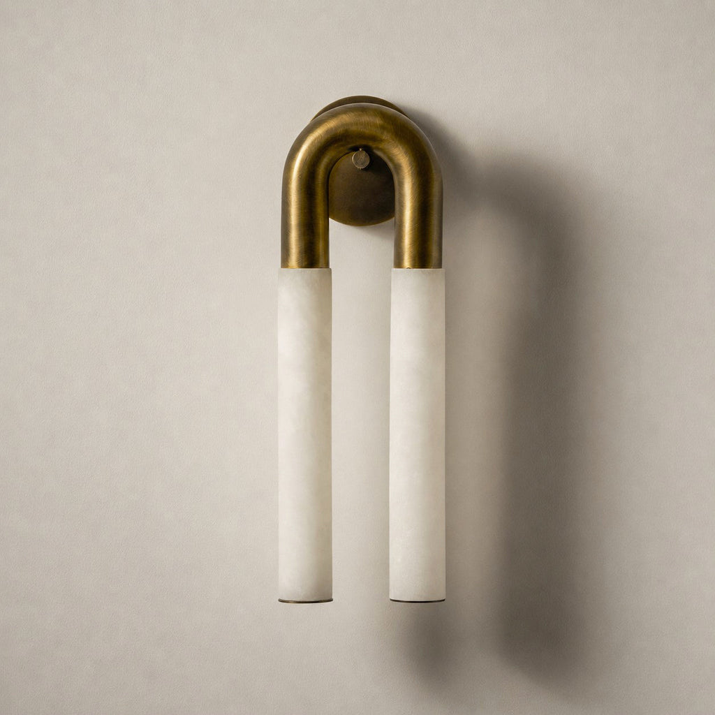 Keystone Alabaster Wall Sconce — photo 24