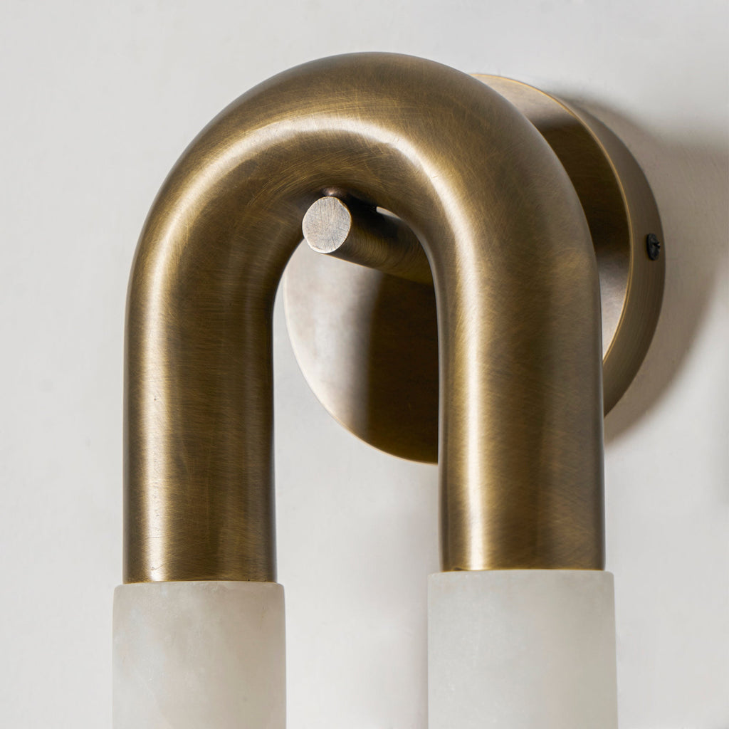 Keystone Alabaster Wall Sconce — photo 25