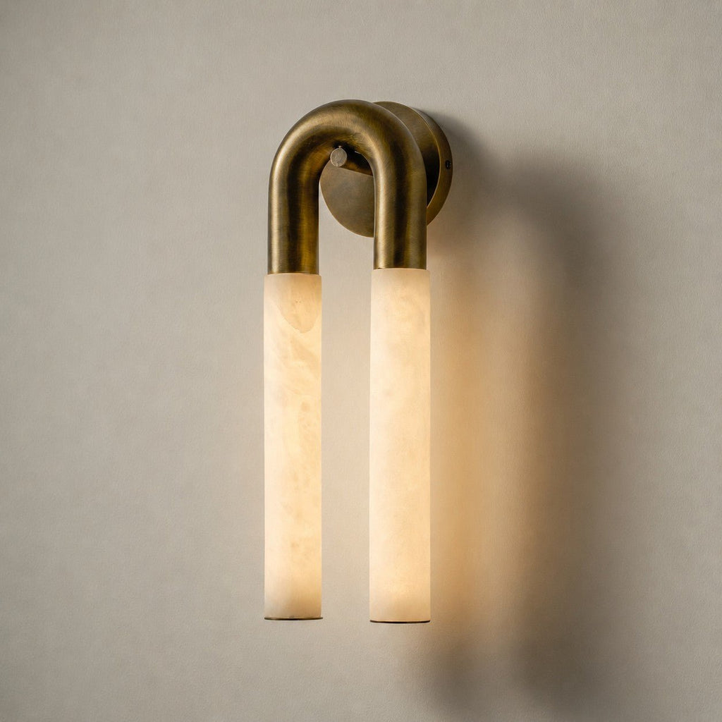 Keystone Alabaster Wall Sconce — photo 29