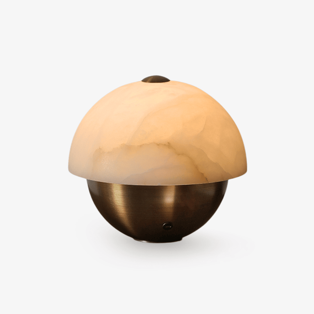 Nestled Alabaster Mini Table Lamp — photo 1
